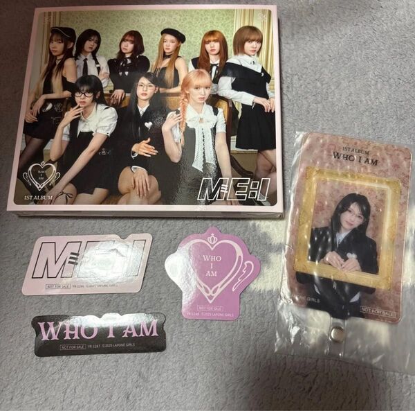ME:I ミーアイ WHO I AM アルバム ステッカー 通常盤 CD購入特典 トレカ 楽天 フォンタブ 石井蘭