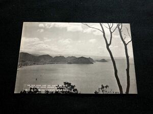 【戦前絵葉書・青森】浅虫温泉 湯の島山より野内岬と青森湾を展望