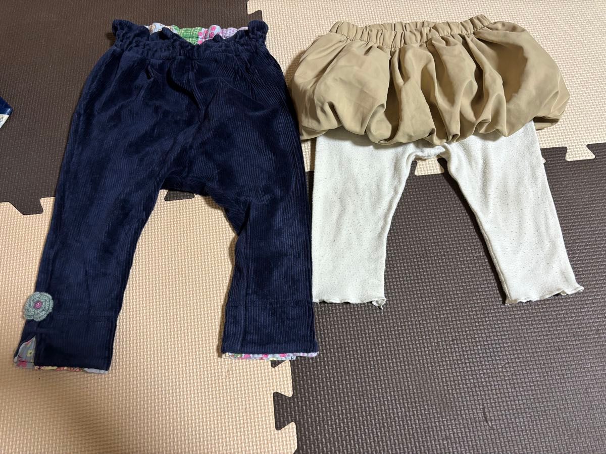 ボトムスセット　コーデュロイ　レギンス付き　KP petit main 80㎝