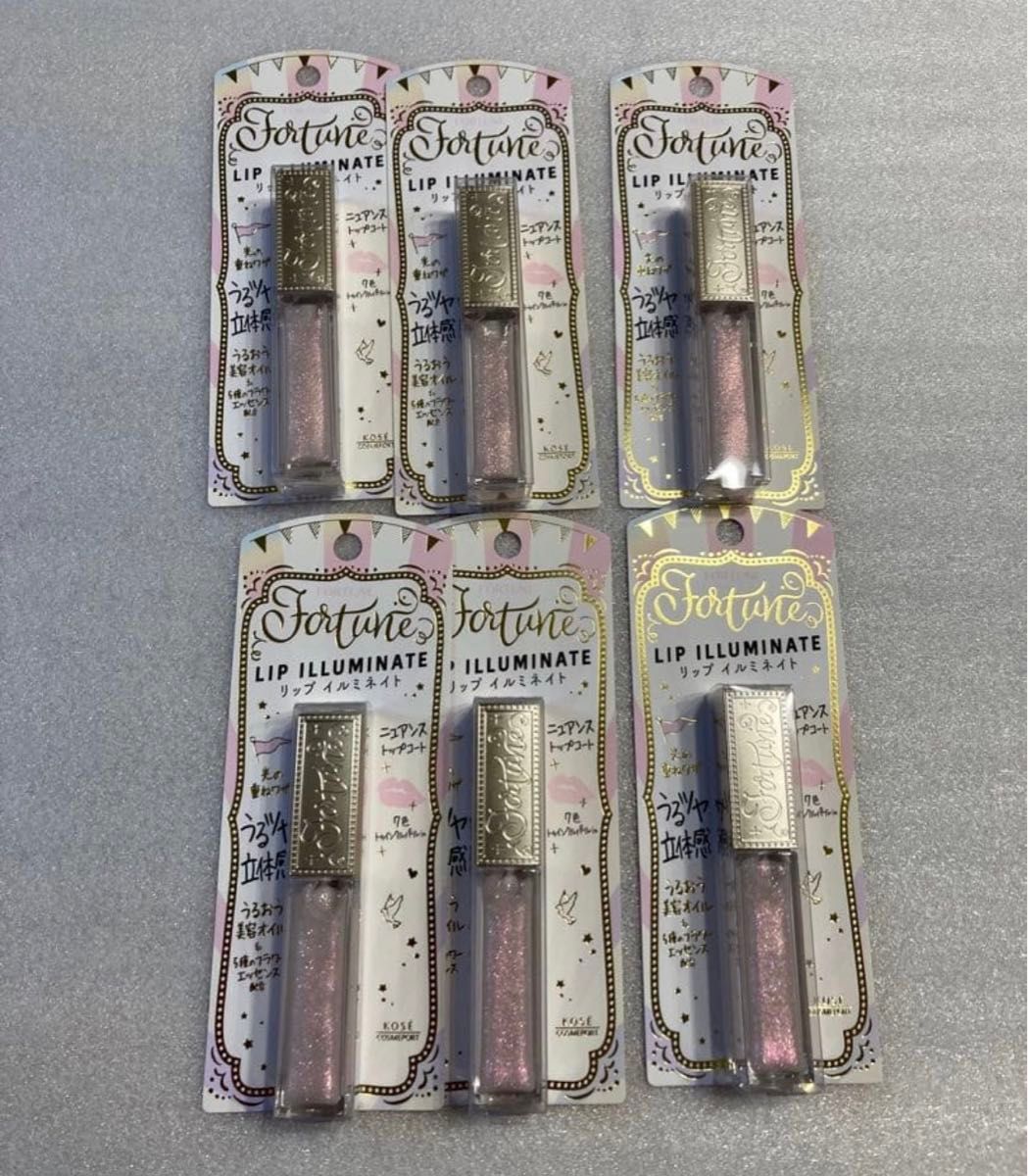 新品　コーセーコスメポート フォーチュン　リップイルミネイト　リップグロス　6個