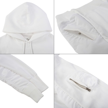 国内正規 NIKE×SACAI NRG HOODIE PARKA WHITE size M 未開封新品 フーディー パーカー 白_画像3