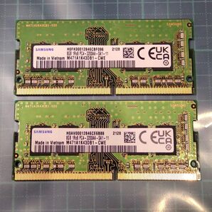 SAMSUNG純正 8GB×2枚(合計16GB) DDR4-3200 (PC4-25600)260PIN SO-DIMM