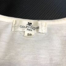 courreges クレージュ Tシャツ レディース 白系 サイズ9R トップス 半袖 (管理番号242)_画像2