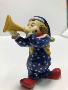Art hand Auction clown soufflant de la trompette, œuvres faites à la main, intérieur, marchandises diverses, ornement, objet
