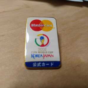 ★希少 ピンバッチ 2002 FIFA world cup サッカー 日韓 ピンズ ワールドカップ Mastercard マスターカード 送料無料