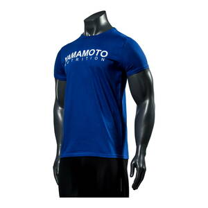 【メーカー直輸入正規品/送料無料】 YAMAMOTO NUTRITION ヤマモトニュートリション ロゴ Tシャツ EUサイズ:L ブルー ★ ジムウェア