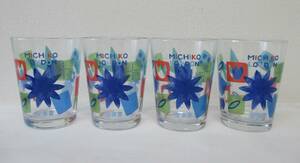 【未使用・非売品】MICHIKO LONDON ミチコ・ロンドン コシノ グラス4個セット コップ