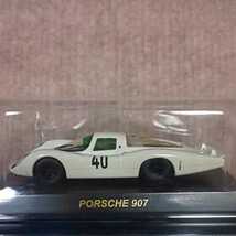 京商 1/64 PORSCHE Ⅳ ポルシェ 907 白/赤 #40 PORSCHE 907 ホワイト/レッド #40 第51弾 ポルシェ 4_画像6