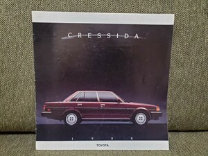 TOYOTA CRESSIDA/ Toyota kresi-da catalog 1988yMODEL (GX71 series abroad oriented / Mark Ⅱ~ Cresta ) all 7 page hard-to-find rare thing 