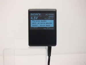 保証付き 完動品 純正 SONY ソニー CDウォークマン用 ACアダプター AC-ES455 DC4.5V 500mA 管理No.AD-102