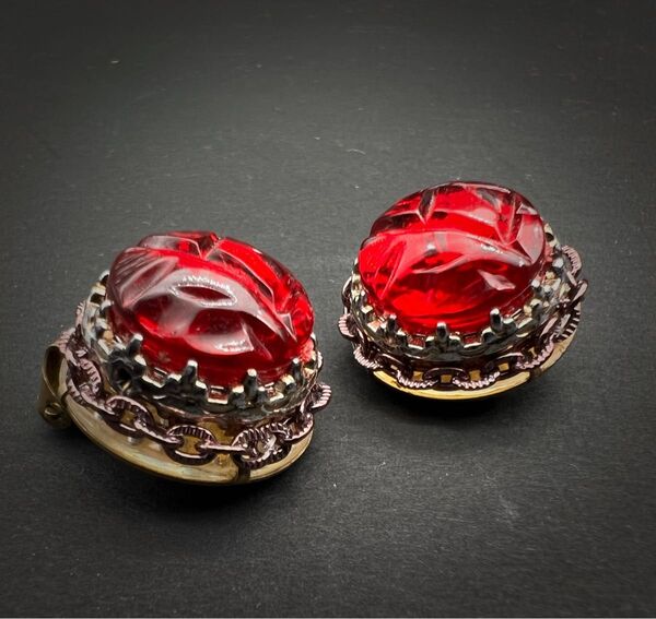 WESTERN GERMANY ヴィンテージ イヤリング アクセサリー アンティーク西ドイツ