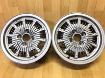 長野発！激レア！無限　MUGEN POWER CF-48 14インチ6JJ4穴PCD100+38ハブ約56mm ホンダ旧車 アルミホイール2本　シビック　ビートなど_画像1