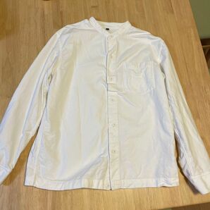 無印良品 ホワイト 長袖シャツ