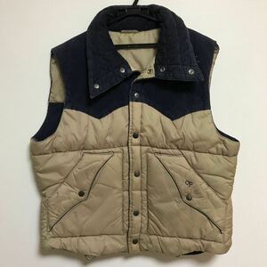 70s~80s Vintage Ocean Pacific Old Surf reversible down vest 