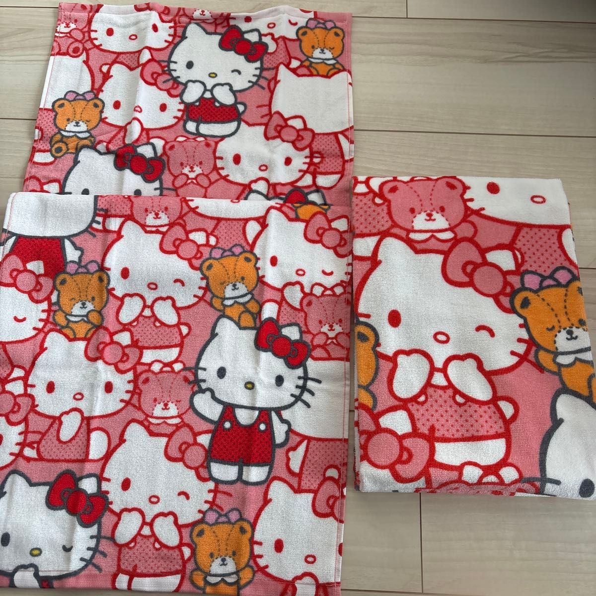 しまむら サンリオ ハローキティ バスタオル フェイスタオル