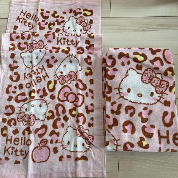 しまむら サンリオ ハローキティ バスタオル フェイスタオル