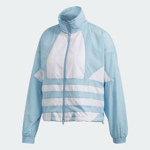 アディダス　ラージ ロゴ トラックジャケット（Mサイズ）　クリアスカイ/ホワイト　定価10989円