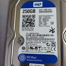 岐阜 即日 送料198円 ★ 3.5インチ内蔵 HDD ハードディスク WDC WD2500AAKX -07U6AA0 250GB SATA ★動作保証 管 HG096_画像6