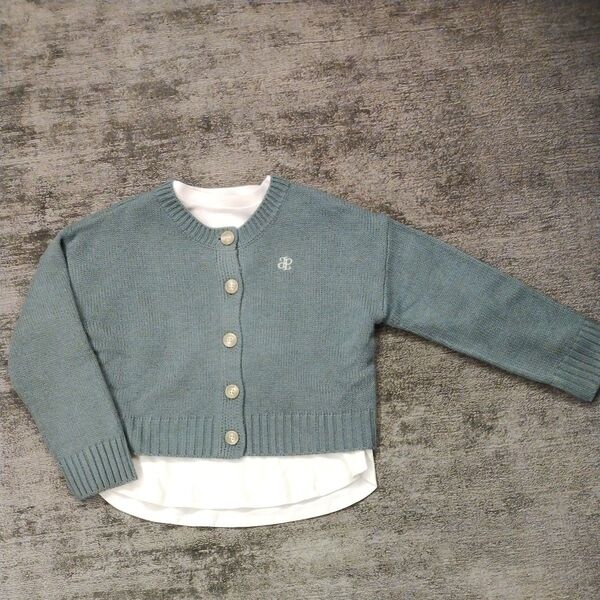 ポンポネットジュニア ニット セーター ニットカーディガン ロンT 2枚セット 140cm