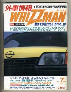 【c7579】86.7 ウィズマン／フィアット・アバルト850TC、モーガン+4、オペルカデットLS、フィアットウーノ70SL、ミニ・ピックアップ、...