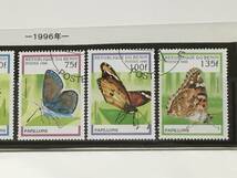 切手：昆虫・蝶／ベナン＊１９９６年＊消印あり＊_画像3