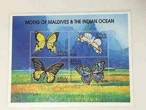 切手：昆虫・蝶／モルディブ＊２００１年＊シート＊②