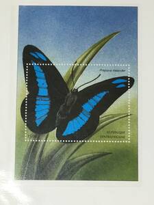 切手：昆虫・蝶／中央アフリカ＊２００１年＊シート＊⑦