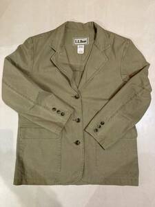 L.L.Bean Y780 PETITE LADIES Tailored Jacket 8 USED エル・エル・ビーン レディース テーラードジャケット MADE IN USA