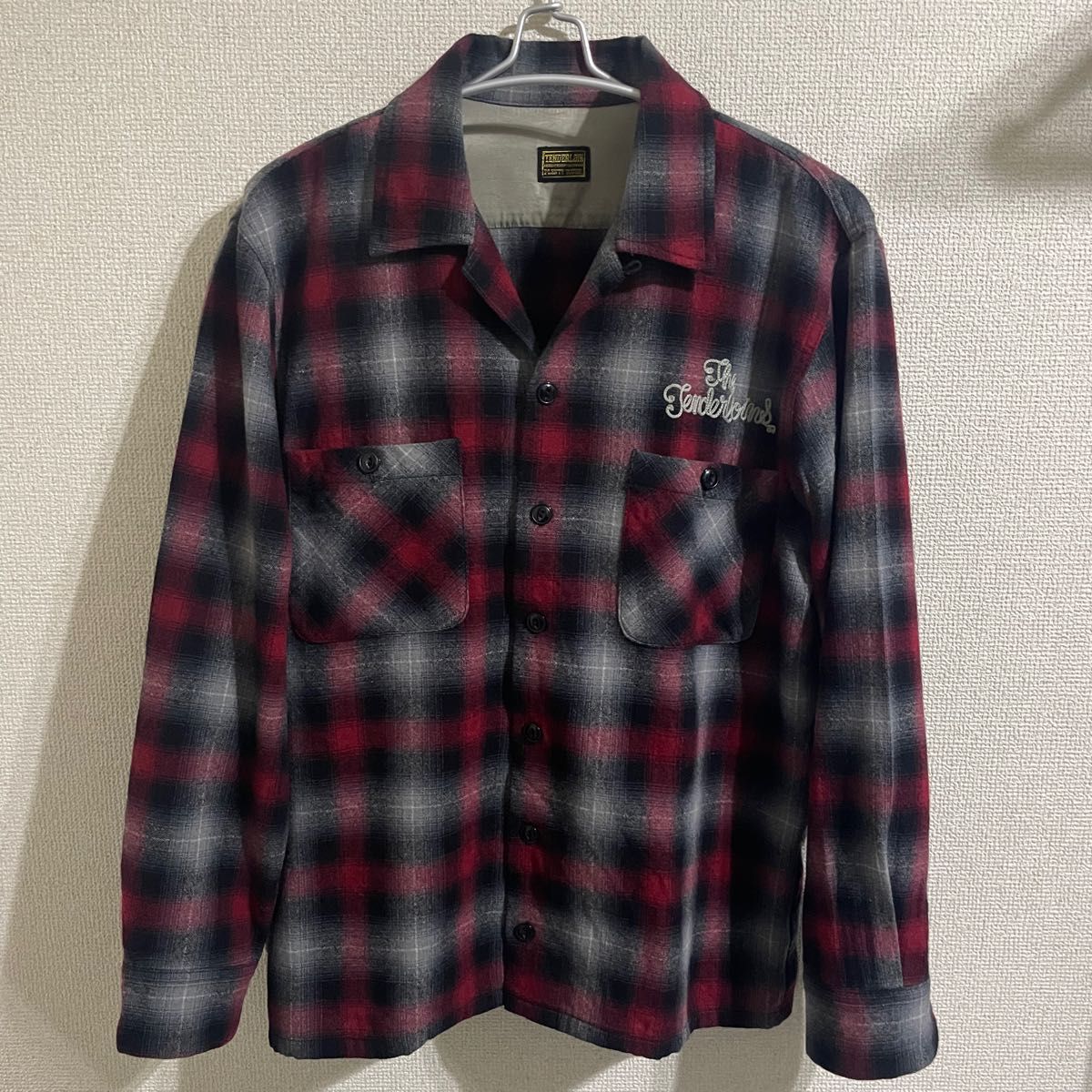 テンダーロイン ウールチェックシャツ S オープンカラーシャツ T-WOOL SHT
