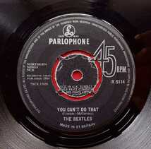 PYE 委託プレス盤！！　CAN'T BUY ME LOVE / YOU CAN'T DO THAT / THE BEATLES mono UK オリジナル R5114_画像4