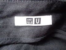 USED 美品 1回着 UNIQLO U ユニクロ U 2020AW デニムペンシル ロングスカート BLACK ウエスト64cm 完売の品 定価3990円_画像5