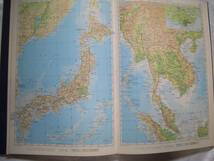 世界地図★vintage '70 The Edinburgh WORLD ATLAS 洋書★f72-8_画像3