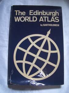 世界地図★vintage '70 The Edinburgh WORLD ATLAS 洋書★f72-8