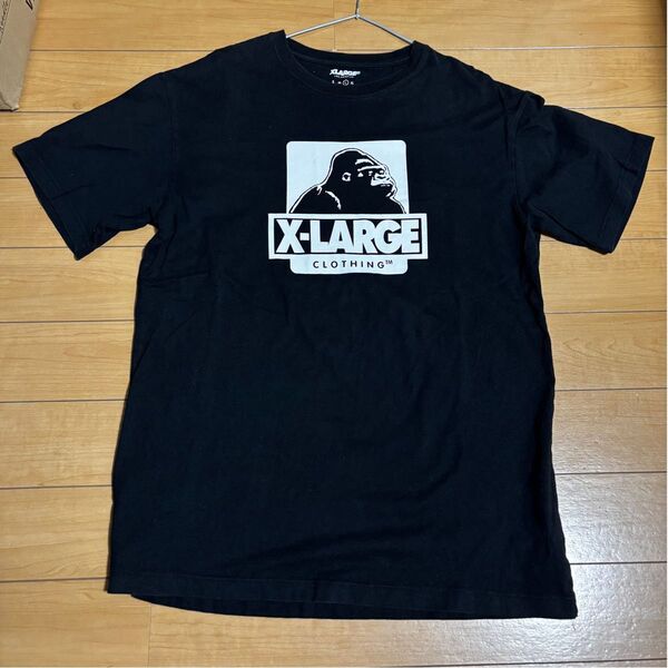 XLARGE Tシャツ エクストララージ 半袖Tシャツ X-LARGE 黒 半袖 ゴリラロゴ ブラック L size