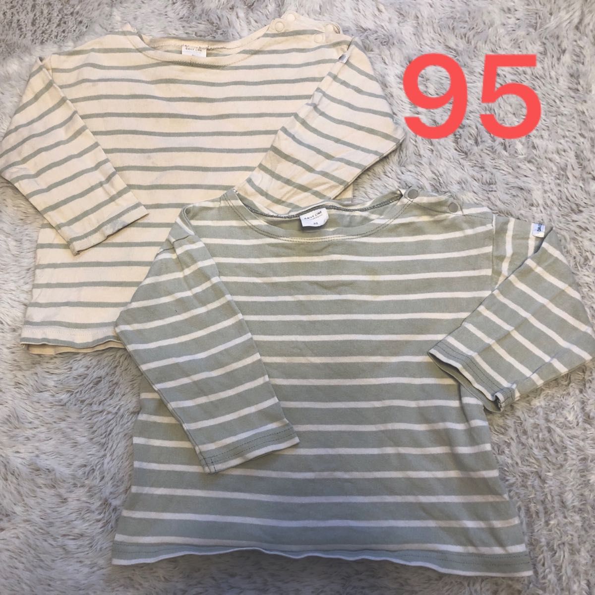 ボーダー 長袖Tシャツ ロンT しまむら ベビー キッズ トップス　2枚セット　保育園着　バースデイ