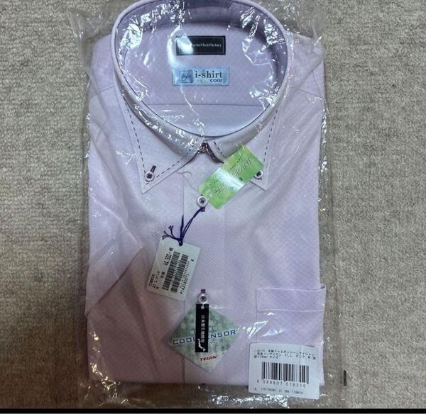 新品 アイシャツ i-shirt ボタンダウン 半袖シャツ M39 ノンアイロン ワイシャツ ボタンダウンドレスシャツ