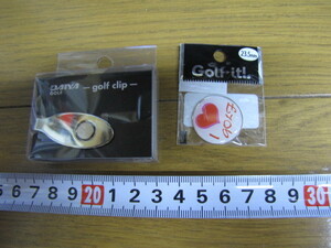 ▽新品未使用 クリップマーカーSET ハート I LOVE GOLF 1Set