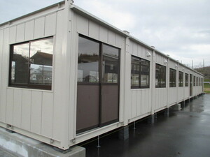 [ Saitama Kanagawa Ibaraki ] super house container storage room unit house car 48 tsubo used. temporary road place prefab storage warehouse office work place 96 tatami ... store 