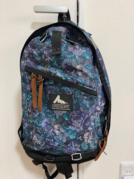 GREGORY デイパック グレゴリー バックパック リュック 花柄 USA製 タペストリー リュックサック 旧タグ 旧ロゴ