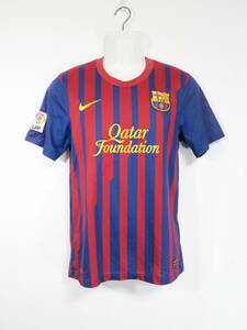 バルセロナ #10 MESSI メッシ 11-12 ホーム ユニフォーム S ナイキ NIKE 送料無料 Barcelona サッカー シャツ