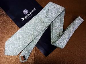 bvr3448! superior article! Aquascutum [peiz Lee embroidery ] necktie 