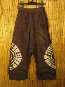 ② with translation * man and woman use * cotton material * aperture stop Thai large dyeing * neat Silhouette * sarouel pants 