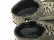 未使用品 Santoni サントーニ スウェード スニーカー 20532 サイズ9 約27.0cm グレー シューズ 靴 サイドジップ メンズ 送料無料_画像5