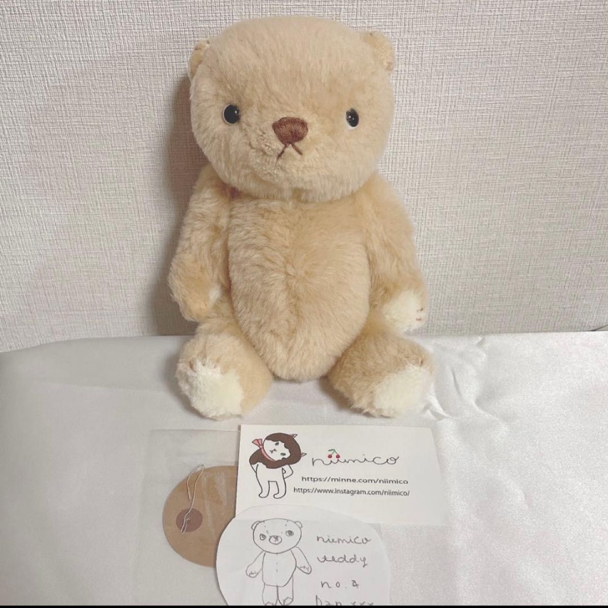 niimico 作家様　テディベア teddy くま　ぬいぐるみ　アーティスト　ハンドメイド