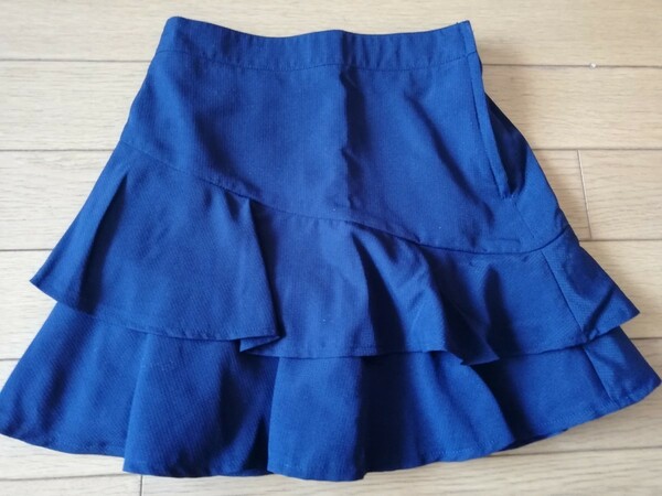 110cm フリルスカート(紺)