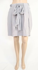 *90%OFF новый товар kru Cheer -niCruciani узкая юбка мини длина шелк 100% обычная цена 55,000 иен ( включая налог ) размер 42(L)(W72) светло-серый LSK254