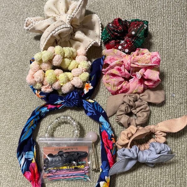 ヘアアクセサリー まとめ売り シュシュ ヘアゴム ヘアピン カチューシャ