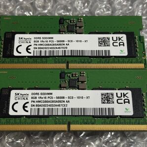 SK-Hynix 8GB×2 16GB DDR5 5600 SODIMM PC5-5600 ノートPC用 メモリー SODIMM