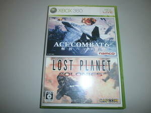 {XBOX360* soft } unused set goods Ace combat 6* Lost Planet koro needs ( case crack have )!