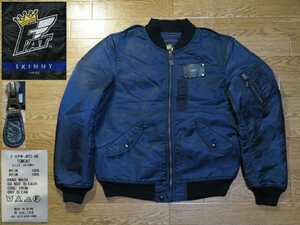 SKINNY*L-2A model [FATefei tea ] regular price 29400 jpy TOMCAT Tomcat [ military jacket ] navy ( nylon )*MA-1 Vintage 